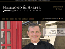 Tablet Screenshot of hammondandharperoflondon.com